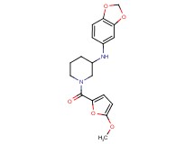 N-1,3-benzodioxol-5-yl-1-(5-methoxy-2-furoyl)-3-piperidinamine