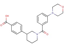 4-[1-(3-morpholin-4-ylbenzoyl)piperidin-3-yl]benzoic acid