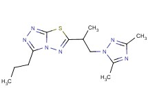 6-[2-(3,5-dimethyl-1H-1,2,4-triazol-1-yl)-1-methylethyl]-3-propyl[1,2,4]triazolo[3,4-b][1,3,4]thiadiazole