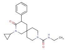 2-cyclopropyl-N-ethyl-3-oxo-4-phenyl-2,9-diazaspiro[5.5]undecane-9-carboxamide