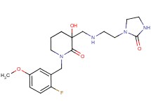 1-(2-fluoro-5-methoxybenzyl)-3-hydroxy-3-({[2-(2-oxoimidazolidin-1-yl)ethyl]amino}methyl)piperidin-2-one