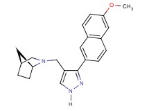 (1S*,4S*)-2-{[3-(6-methoxy-2-naphthyl)-1H-pyrazol-4-yl]methyl}-2-azabicyclo[2.2.1]heptane