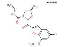 (4R)-4-amino-1-[(5-chloro-7-methoxy-1-benzofuran-2-yl)carbonyl]-N-ethyl-L-prolinamide
