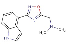 {[3-(1H-indol-4-yl)-1,2,4-oxadiazol-5-yl]methyl}dimethylamine trifluoroacetate