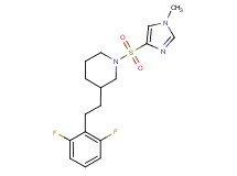 3-[2-(2,6-difluorophenyl)ethyl]-1-[(1-methyl-1H-imidazol-4-yl)sulfonyl]piperidine