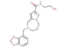 5-(1,3-benzodioxol-4-ylmethyl)-N-(2-hydroxyethyl)-5,6,7,8-tetrahydro-4H-pyrazolo[1,5-a][1,4]diazepine-2-carboxamide