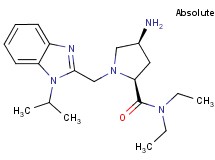 (2S,4S)-4-amino-N,N-diethyl-1-[(1-isopropyl-1H-benzimidazol-2-yl)methyl]pyrrolidine-2-carboxamide