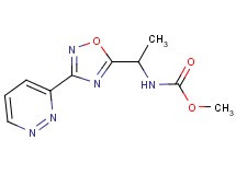 methyl {1-[3-(3-pyridazinyl)-1,2,4-oxadiazol-5-yl]ethyl}carbamate