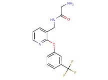 2-amino-N-({2-[3-(trifluoromethyl)phenoxy]pyridin-3-yl}methyl)acetamide
