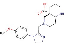 (4aS*,8aR*)-6-{[1-(4-methoxyphenyl)-1H-imidazol-2-yl]methyl}octahydro-1,6-naphthyridine-4a(2H)-carboxylic acid