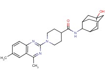 1-(4,6-dimethyl-2-quinazolinyl)-N-(5-hydroxy-2-adamantyl)-4-piperidinecarboxamide