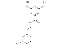 2,6-dimethoxy-N-[2-(1-methylpiperidin-3-yl)ethyl]pyrimidine-4-carboxamide