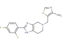 2-(2,4-difluorophenyl)-5-[(4-methyl-1,3-thiazol-5-yl)methyl]-4,5,6,7-tetrahydro-1H-imidazo[4,5-c]pyridine