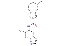 N-[1-(1H-imidazol-1-ylmethyl)-2-methylpropyl]-5-methyl-5,6,7,8-tetrahydro-4H-pyrazolo[1,5-a][1,4]diazepine-2-carboxamide