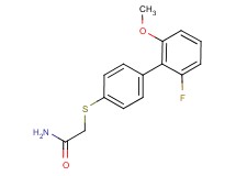 2-[(2'-fluoro-6'-methoxybiphenyl-4-yl)thio]acetamide