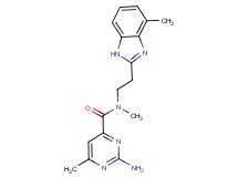 2-amino-N,6-dimethyl-N-[2-(4-methyl-1H-benzimidazol-2-yl)ethyl]pyrimidine-4-carboxamide