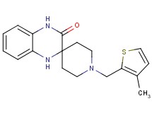 1-[(3-methyl-2-thienyl)methyl]-1',4'-dihydro-3'H-spiro[piperidine-4,2'-quinoxalin]-3'-one