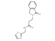 3-(1-oxo-1,3-dihydro-2H-isoindol-2-yl)-N-(1,3-thiazol-2-ylmethyl)propanamide