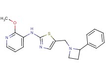 2-methoxy-N-{5-[(2-phenylazetidin-1-yl)methyl]-1,3-thiazol-2-yl}pyridin-3-amine