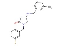 1-(3-fluorobenzyl)-4-[(3-methylbenzyl)amino]-2-pyrrolidinone