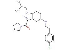 N-[2-(4-chlorophenyl)ethyl]-1-isobutyl-3-(1-pyrrolidinylcarbonyl)-4,5,6,7-tetrahydro-1H-indazol-5-amine