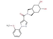 (3aR*,5R*,6S*,7aS*)-2-{[1-(2-methoxyphenyl)-1H-pyrazol-4-yl]carbonyl}octahydro-1H-isoindole-5,6-diol