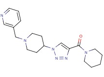 3-({4-[4-(1-piperidinylcarbonyl)-1H-1,2,3-triazol-1-yl]-1-piperidinyl}methyl)pyridine