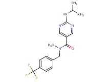 2-(isopropylamino)-N-methyl-N-[4-(trifluoromethyl)benzyl]pyrimidine-5-carboxamide