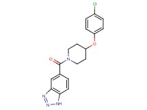 5-{[4-(4-chlorophenoxy)-1-piperidinyl]carbonyl}-1H-1,2,3-benzotriazole
