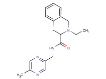 2-ethyl-N-[(5-methylpyrazin-2-yl)methyl]-1,2,3,4-tetrahydroisoquinoline-3-carboxamide