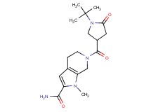 6-[(1-tert-butyl-5-oxo-3-pyrrolidinyl)carbonyl]-1-methyl-4,5,6,7-tetrahydro-1H-pyrrolo[2,3-c]pyridine-2-carboxamide