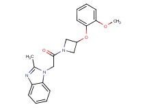 1-{2-[3-(2-methoxyphenoxy)-1-azetidinyl]-2-oxoethyl}-2-methyl-1H-benzimidazole