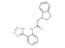 2-(2,3-dihydro-1H-inden-1-yl)-N-[2-(1H-tetrazol-5-yl)phenyl]acetamide