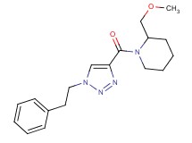2-(methoxymethyl)-1-{[1-(2-phenylethyl)-1H-1,2,3-triazol-4-yl]carbonyl}piperidine