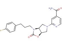 2-{(3aS*,6aR*)-3-[3-(4-fluorophenyl)propyl]-2-oxohexahydro-5H-pyrrolo[3,4-d][1,3]oxazol-5-yl}isonicotinamide