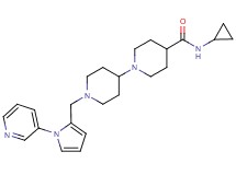 N-cyclopropyl-1'-{[1-(3-pyridinyl)-1H-pyrrol-2-yl]methyl}-1,4'-bipiperidine-4-carboxamide