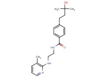 4-(3-hydroxy-3-methylbutyl)-N-{2-[(3-methyl-2-pyridinyl)amino]ethyl}benzamide