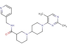 1'-(2,5-dimethylpyrimidin-4-yl)-N-(pyridin-3-ylmethyl)-1,4'-bipiperidine-3-carboxamide