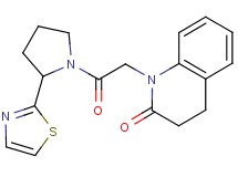 1-{2-oxo-2-[2-(1,3-thiazol-2-yl)pyrrolidin-1-yl]ethyl}-3,4-dihydroquinolin-2(1H)-one