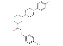 1-(4-fluorophenyl)-4-{1-[3-(4-methylphenyl)propanoyl]-3-piperidinyl}piperazine
