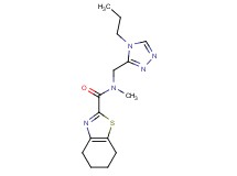 N-methyl-N-[(4-propyl-4H-1,2,4-triazol-3-yl)methyl]-4,5,6,7-tetrahydro-1,3-benzothiazole-2-carboxamide