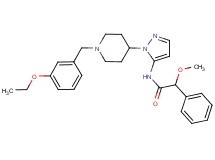 N-{1-[1-(3-ethoxybenzyl)-4-piperidinyl]-1H-pyrazol-5-yl}-2-methoxy-2-phenylacetamide