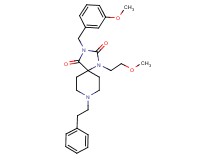 3-(3-methoxybenzyl)-1-(2-methoxyethyl)-8-(2-phenylethyl)-1,3,8-triazaspiro[4.5]decane-2,4-dione