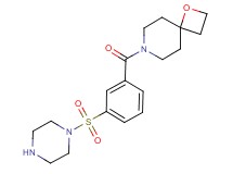 7-[3-(piperazin-1-ylsulfonyl)benzoyl]-1-oxa-7-azaspiro[3.5]nonane