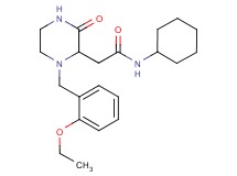 N-cyclohexyl-2-[1-(2-ethoxybenzyl)-3-oxo-2-piperazinyl]acetamide