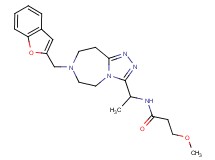 N-{1-[7-(1-benzofuran-2-ylmethyl)-6,7,8,9-tetrahydro-5H-[1,2,4]triazolo[4,3-d][1,4]diazepin-3-yl]ethyl}-3-methoxypropanamide