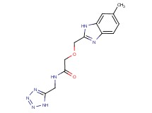 2-[(6-methyl-1H-benzimidazol-2-yl)methoxy]-N-(1H-tetrazol-5-ylmethyl)acetamide