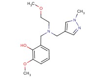 2-methoxy-6-({(2-methoxyethyl)[(1-methyl-1H-pyrazol-4-yl)methyl]amino}methyl)phenol