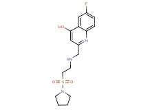 6-fluoro-2-({[2-(pyrrolidin-1-ylsulfonyl)ethyl]amino}methyl)quinolin-4-ol