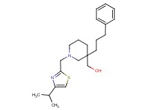 [1-[(4-isopropyl-1,3-thiazol-2-yl)methyl]-3-(3-phenylpropyl)-3-piperidinyl]methanol
